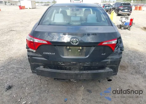 2016 Toyota Corolla Le from USA, damaged, VIN 2T1BURHE0GC593537